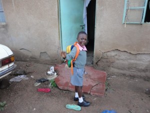 Adam Innocent, Raphael's youngest, all set for school