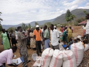 The sacks of grain and the queue